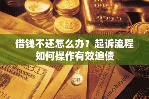济南借钱不还怎么办？起诉流程如何操作有效追债