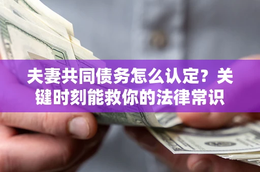 济南夫妻共同债务怎么认定？关键时刻能救你的法律常识